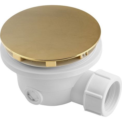 Polysan - Garniture de vidage pour receveurs de douche, or mat 1711GB (1/2)