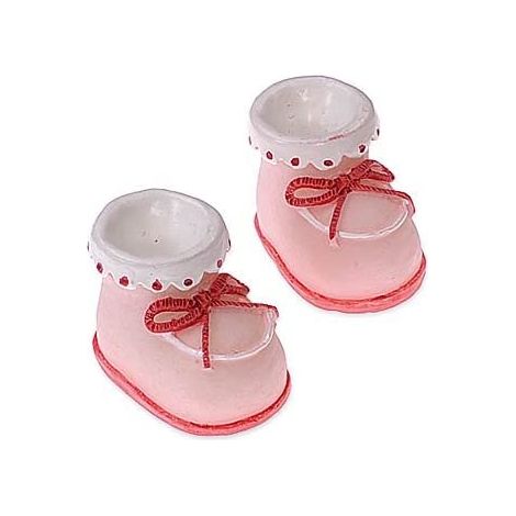 KNORR PRANDELL - 4 PEZZI - SCARPETTE DECORATIVE DI BEBE' - COLORE ROSA