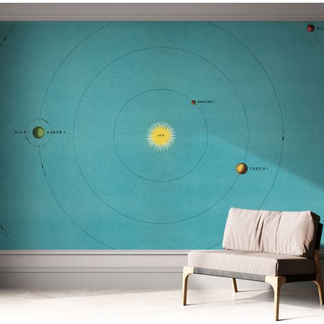 Fotomurale adesivo stickers - murali decorativo - soggiorno moderno - effetto realistico - Composizione cosmica 312x219 cm (1/5)