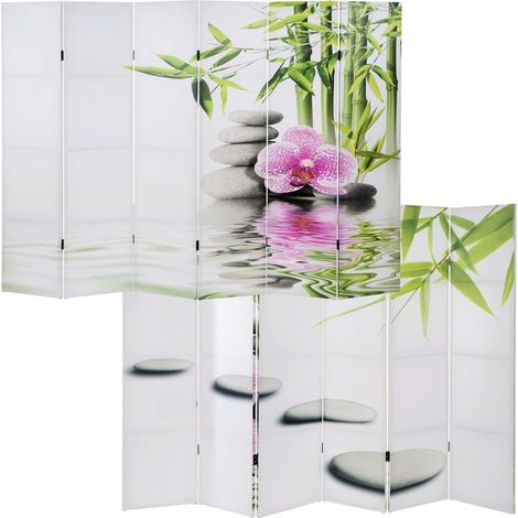 Paravento divisore doppia immagine 6 pannelli T234 240x180cm Ko Samui