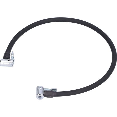 Tuyau de pompe à air en caoutchouc 60 cm, raccord double embout, connexion rapide pour gonflage auto voiture. (1/5)