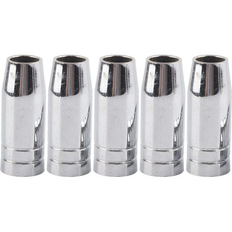 Beyamis Lot de 5 buses à gaz coniques de 15 mm pour torche de soudage MIG/MAG Binzel MB 25AK (1/5)