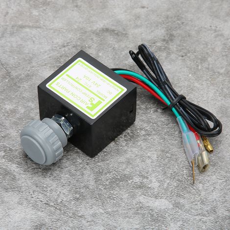 Thermostat électronique 10A pour climatiseur de voiture, accessoire auto 24V (1/5)