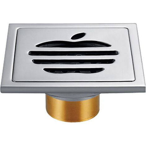 Scarico doccia quadrato in acciaio inox con filtro, antiodore. (1/5)