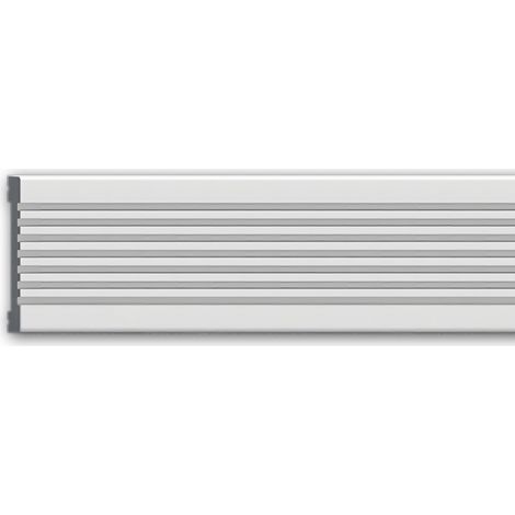Moldura para pared Profhome 651703 Friso Perfil de estuco Moldura decorativa diseño moderno blanco 2 m