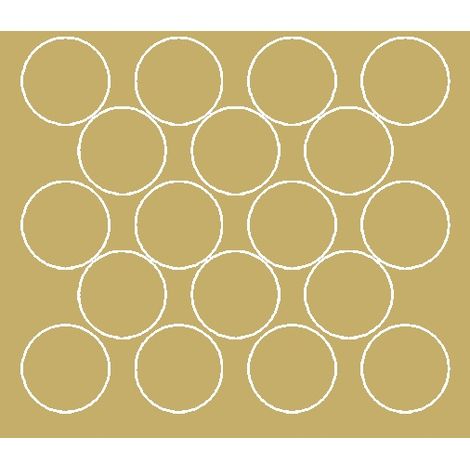 Adesivi circolari da 10 cm, adesivi circolari a pois, 18 pezzi, oro opaco