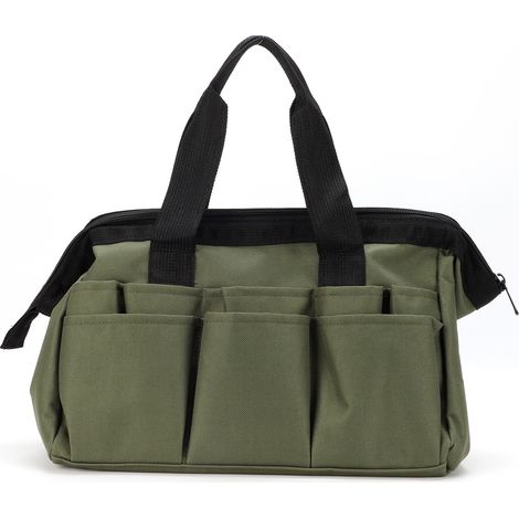 Sac à outils de jardinage Organisateur d'outils de jardin avec plusieurs poches Tissu Oxford 600D durable imperméable à la pluie Support de kit de 13 pouces pour le camping en plein air. (1/5)