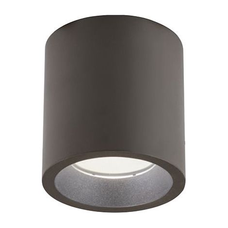 Show - Plafoniera Cilindrica Da Soffitto A Led 40W A Luce Fredda Colore Corten (1/3)