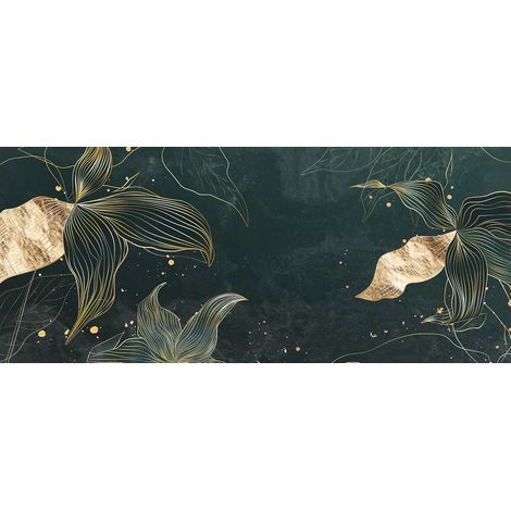 Papier peint panoramique - Feuilles - 130 cm x 55 cm (1/2)
