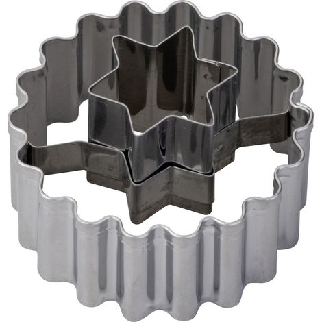 Zenker Ausstechform Linzer Stern Ø 5,4 x 3,6 cm silber