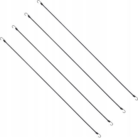KADAX Lot de 4 supports de bâche, en caoutchouc résistant aux intempéries, pour tentes, bâches, trampolines, caravanes (noir/crochets/4 pièces) (1/5)