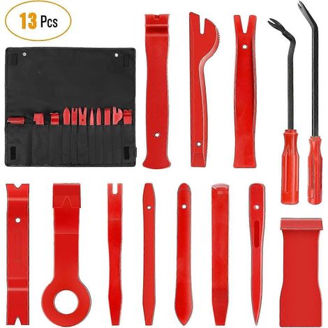 Clips de fixation de pare-chocs en nylon, clips de porte de voiture, kit de démontage de panneau audio/vidéo/tableau de bord, outil de levier d'installation (ensemble d'outils de démontage de garnitur (1/5)