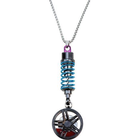Pendentif de rétroviseur pour voiture SUV Véhicule Décoration Roue en métal avec amortisseurs Ornement Ornement Intérieur Pendentif Charm (1/4)