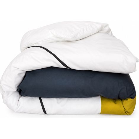 Housse de couette satin coton METROPOLIS 240x220 cm (1/5)