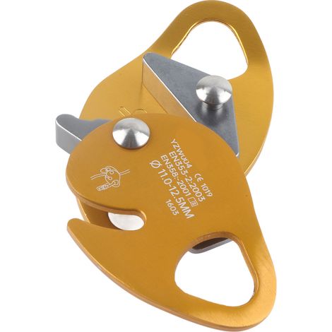 Descendeur à freinage automatique pour corde de 11 à 12,5 mm, pince de rappel, anneau de sauvetage, matériel d'escalade