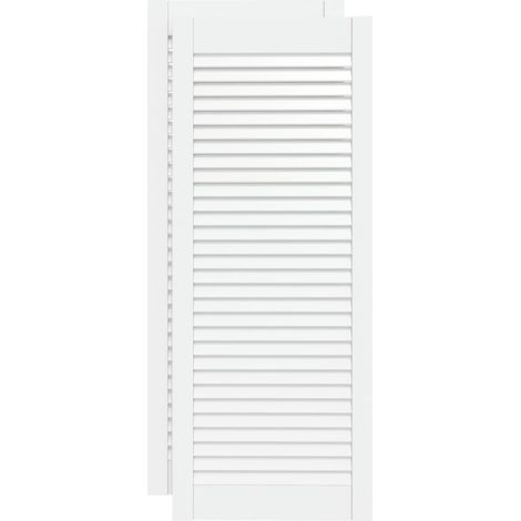 Maison Exclusive - Ante a Lamelle 2 pz Bianche 99,3x39,4 cm in Legno di Pino