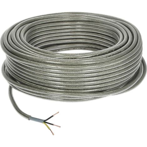 Câble de commande blindé en PVC 3 x 2,5 mm² avec conducteur de protection