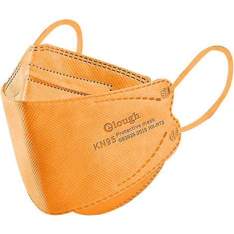 Masques KN95 pour enfants (30 ou 50 pièces) - 4 couches - Orange (1/4)