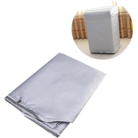 Housse pour Lave-linge à Chargement Haut Protection Solaire sans Argentée avec Fermeture Éclair Grande (1/5)