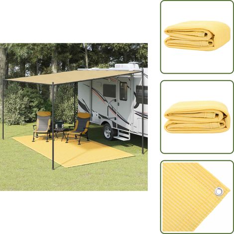 Terrasse - vidaXL Zeltteppich 250x450 cm Beige - Außenbereich (1/5)