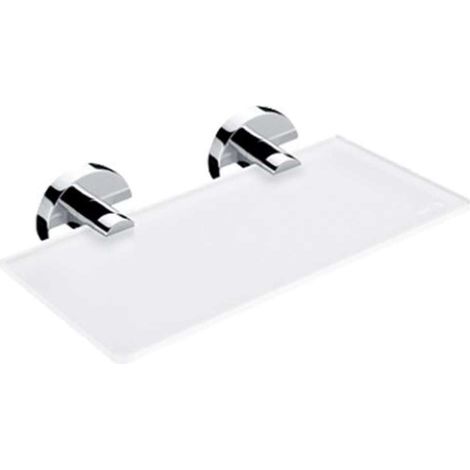 Nimco Unix - Estante, longitud 20 cm, cristal mate/cromo UN 13091B-20-26