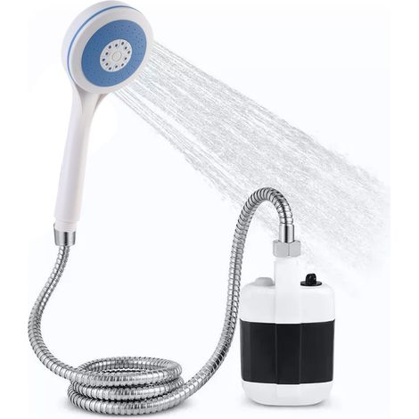 Douche nomade en ABS électrique à batterie pompe à douche camping pour extérieur (1/4)