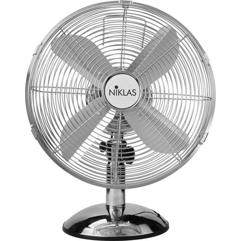 Niklas Newage Chrome - Ventilatore Da Tavolo In Metallo Cromato