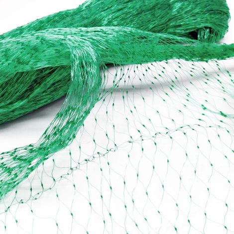 Bird netting - 4 x 10 m / 15 x 15 mm mesh - made of polyethylene - Weather and UV resistant - Protection against sparrows, ponds, gardens, and vegetable patches