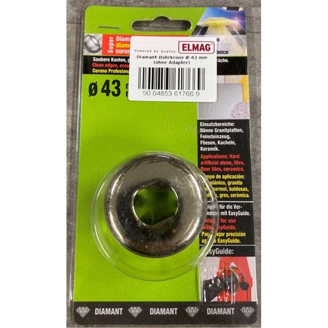 Diamant-Bohrkrone Ø 43 mm (1/2)