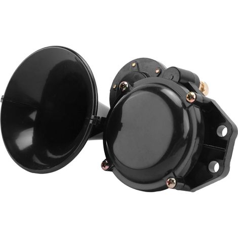 Klaxon pneumatique 12V/24V pour voitures, camions, bus, fourgonnettes et trains. Modèle puissant avec valve électrique plate. (1/5)