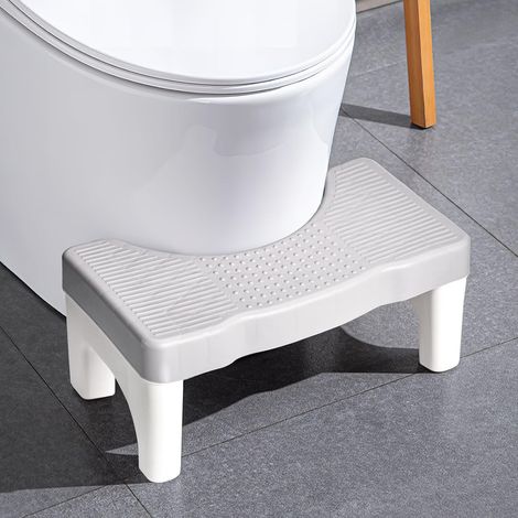 Tabouret toilette physiologique antidérapant, repose-pieds WC pour adulte/enfant, anti-constipation (1/5)