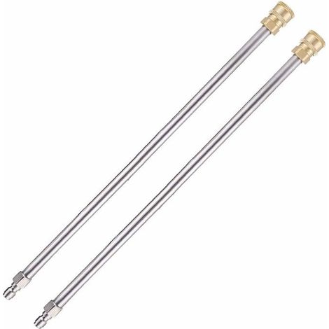 Lot de 2 rallonges télescopiques pour nettoyeur haute pression, 4000 PSI, 140 °C (1/5)