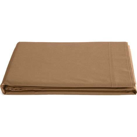 Drap plat uni percale de coton MANOIR 240x300 cm (1/5)