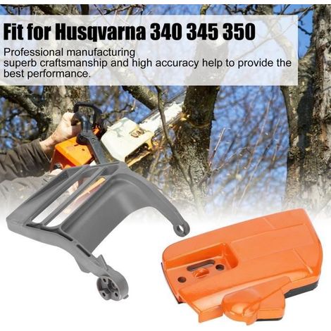 Kettensägen-Ersatzteile: Kettenbremse, Seitenabdeckung, Handschutz für Husqvarna 340, 345, 350 Kettensägen, Werkzeug HB036 (1/4)