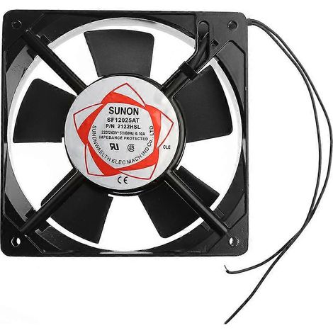 SF12025AT 2122HSL 12025 120mm Gleitlager 220-240V AC 2-adrig für Gehäusekühlung