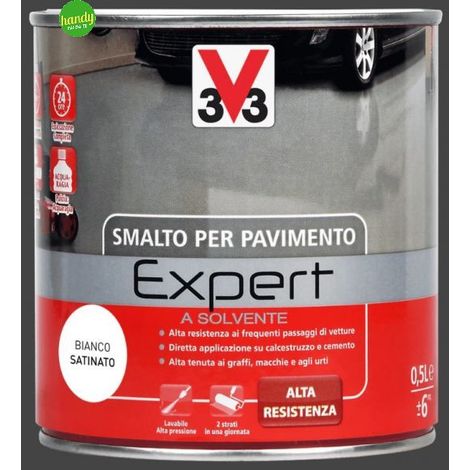 Smalto V33 per pavimento alta resistenza lt 0,50 bianco
