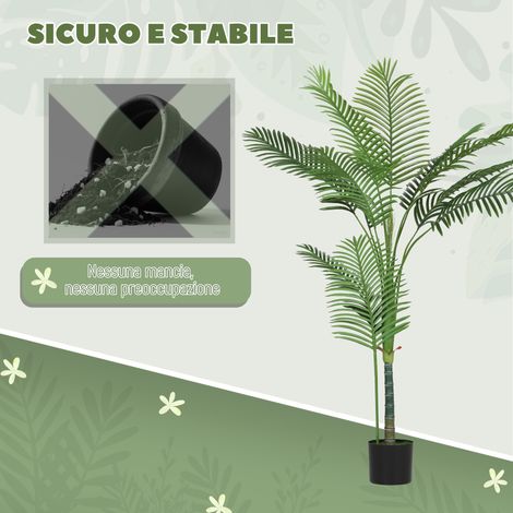 Palmier Artificiel Areca 150 cm avec Cache-Pot, Vert Naturel, Déco Intérieure pour Salon ou Bureau (1/5)