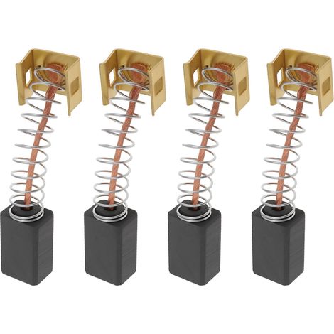 Lot de 4 balais de charbon pour meuleuse d'angle 6,3 x 8 x 13,5 mm compatibles avec TC-AG 125 TC-AG 125/850 TC-AG 115/850 (1/5)