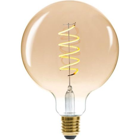 LED-Lampe, gedreht, bernsteinfarben G125 4 W - Atmosphera (1/3)