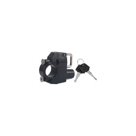 Kit universal de manetas de freno y embrague para motocicleta – Ø22 mm, aluminio anodizado, negro, 2 piezas