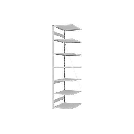 Estantería ensamblable de almacén  RAL 7035  construcción