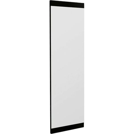 Dmora - Espejito Acamar, Espejo, Objeto de decoración de pared, Decoración de espejo, 40x2h120 cm, Negro, con embalaje reforzado