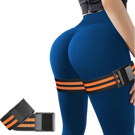 Bandes De Restriction Sanguine - Occlusion BFR Pour Fessiers Et Hanches - Largeur 5 Cm - Tissu Élastique Hautement Résistant - Lot De 2 (1/5)