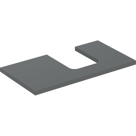 Plaque de lavabo Geberit ONE, découpe à droite, pour lavabo à (1/2)