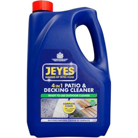 Jeyes 11546 4-in-1 Patio & Decking Cleaner 4 litre JEY11546