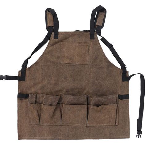 Grembiule da lavoro resistente – 11 tasche – tela regolabile – da donna/da uomo