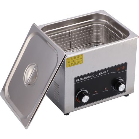 Nettoyeur ultrasonique domestique A10LEU, cuve inox, machine de nettoyage instruments, prise 220V, bac à ultrasons professionnel (1/5)