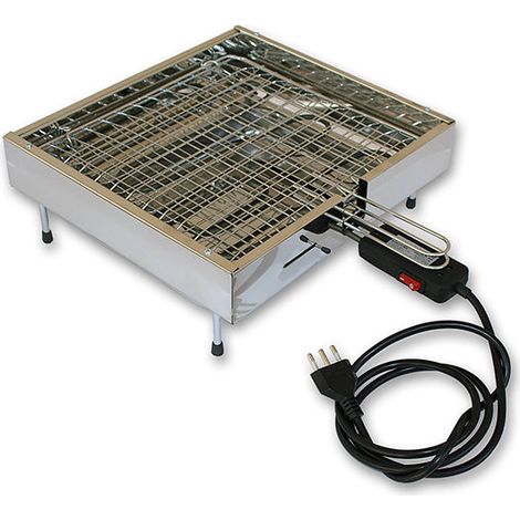Bistecchiera Griglia Elettrica Satinata in Acciaio Inox 2000 Watt Made in Italy La Stella - ST 2000