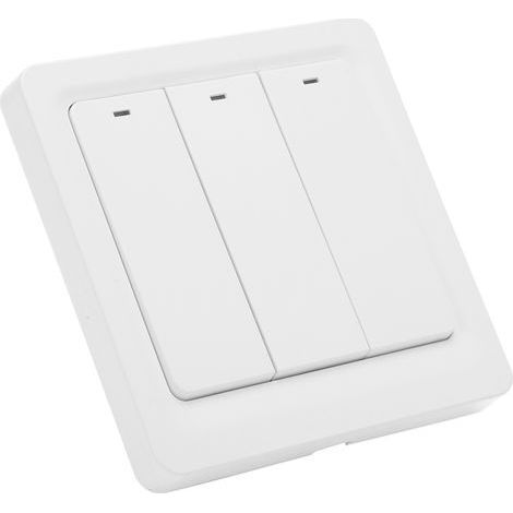 Interrupteur Zigbee 3 Boutons Murale Intelligent TUYA 600W, Contrôle par Télécommande et Application (1/5)