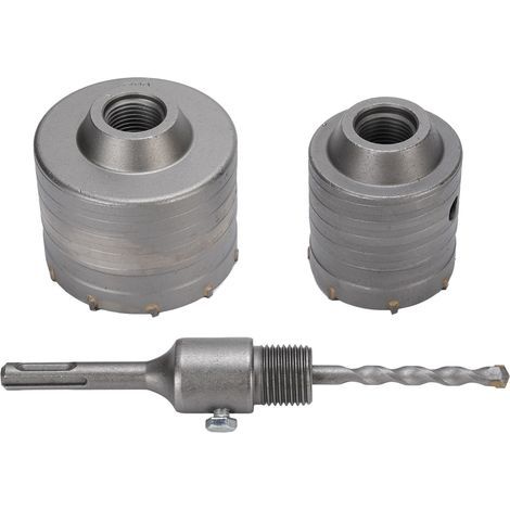 Rosvola 2 pièces scies cloche 1 pièce bielle boîtier en aluminium 60mm 80mm marteau électrique ouvre-perceuse pour béton brique pierre ciment. (1/5)